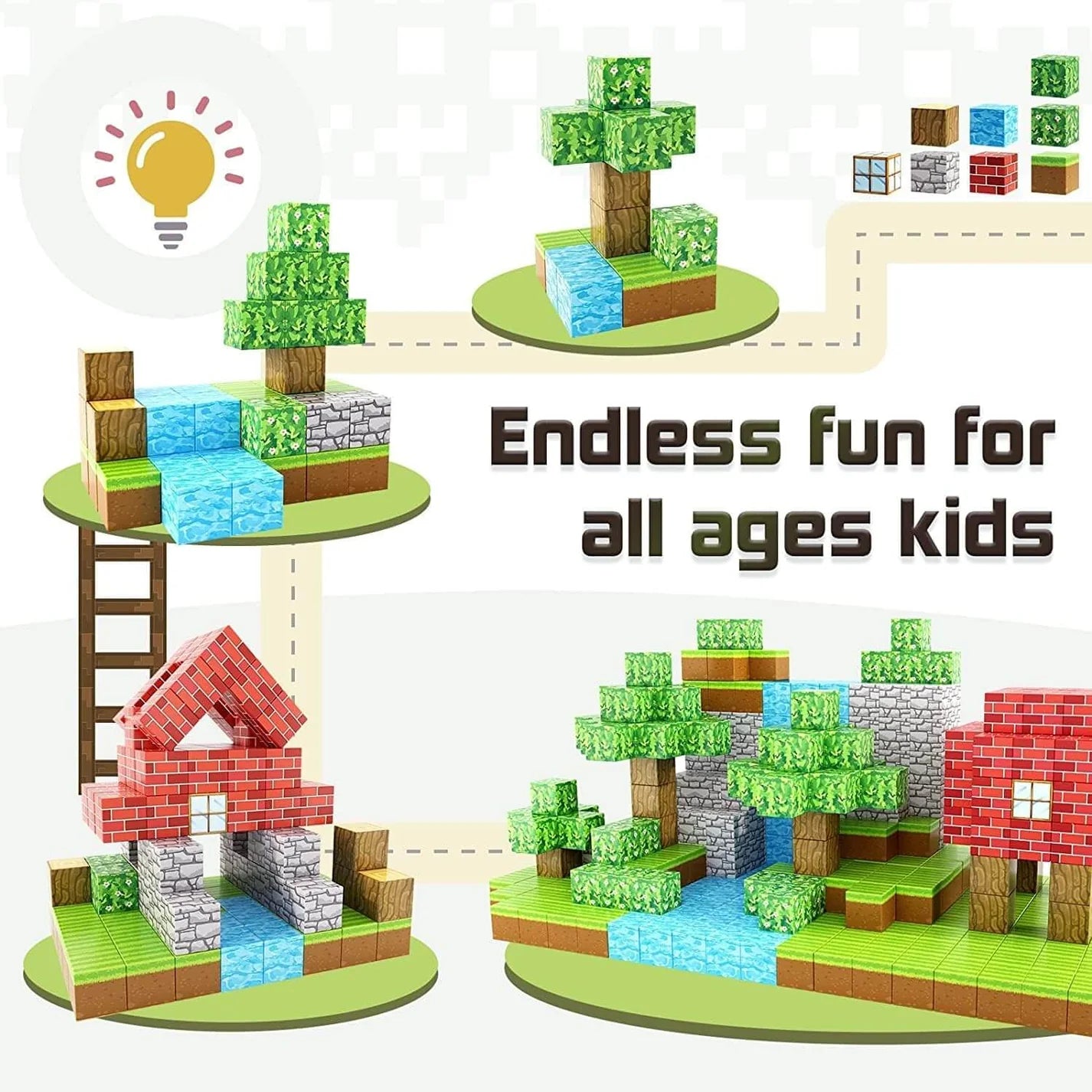 KleverKraft™ Magnetic Building Blocks